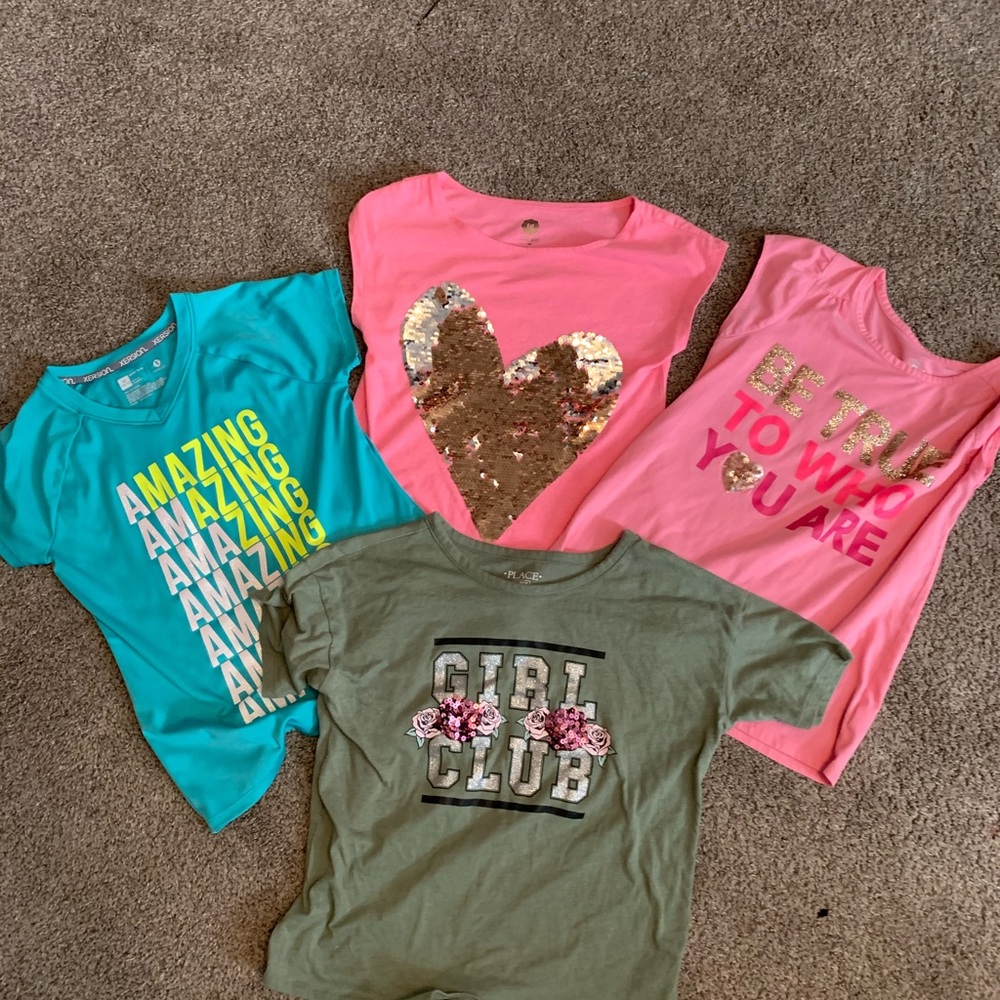 Lot of 4 shirts. Size 10/12